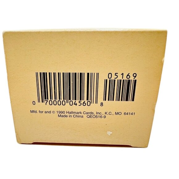 Hallmark Keepsake 1991 Easter Bunny In Airplane Hand-Painted Ornament Vintage - Picture 9 of 9